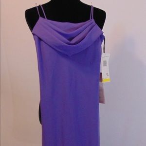 Purple floor length dress